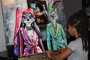 "At Risk youTh to ARisTocrats" - original painting by mARTin t. reese